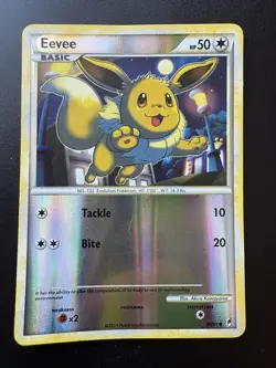Pokemon TCG Eevee 56/95 Call of Legends Common Reverse Holo Basic 50 HP ENG - Image 1