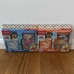 New Release Pokemon 2025 World Championship Deck Set (2 Set) Factory Sealed - Image 1