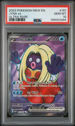 2023 POKEMON MEW EN-151 #191 JYNX EX ULTRA RARE PSA 10 - Image 1