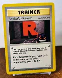 POKEMON ROCKET'S HIDEOUT 63/64 TRAINER NEO REVELATION NM NEAR MINT GENGAR - Image 1