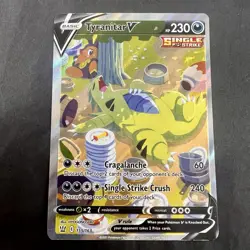 Pokemon Tyranitar V 155/163 Tyranitar V Alt Art 155/163 Battle Styles NM Pokemon - Image 1