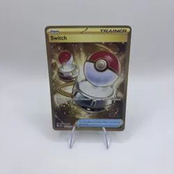 Switch #206 Pokemon 151 Gold Secret Rare Holo Pokemon 2023 NM - Image 1