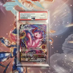2021 POKEMON SWORD & SHIELD FUSION STRIKE SECRET #269 FULL ART/MEW VMAX PSA 10 - Image 1