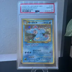 Pokemon TCG Feraligatr JP Neo Premium File PSA 10 - Image 1