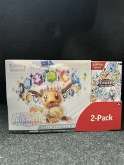 Pokemon Prismatic Evolutions ETB & Booster Bundle Costco 2-Pack - Image 1