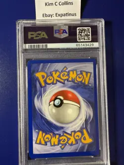 Pokemon Rocket's Meowth #46 PSA 9 EX Team Rocket Returns Stamped Reverse Holo - Image 2