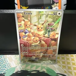 Pokemon TCG SV Twilight Masquerade Eevee 188/167 Illustration Rare Mint - Image 1