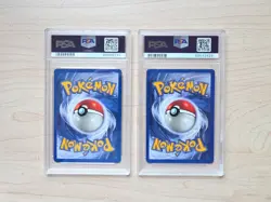 Charmander & Charmeleon 1999 Pokemon Game Base Set PSA 9 Vintage #46 & #24 - Image 2