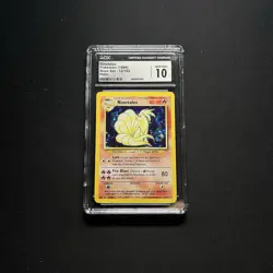 1999 Pokemon Base Set Unlimited Ninetales Holo Rare 12/102 CGC Gem Mint 10 - Image 1