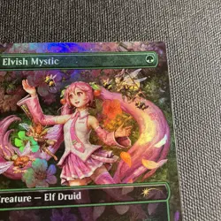 Elvish Mystic (0805) (Rainbow Foil) Secret Lair Drop Foil - Image 3
