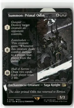 Summon: Primal Odin (Borderless) Final Fantasy Regular R 0365 - Image 1