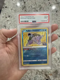 2022 POKEMON GO #018 RADIANT BLASTOISE PSA 9 - Image 1