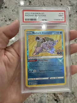 2022 POKEMON GO #018 RADIANT BLASTOISE PSA 9 - Image 3