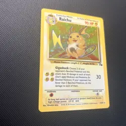 Pokemon - Raichu [1999 Wizards] #14/62 Holo Rare (LP) - Fossil Set - Image 2