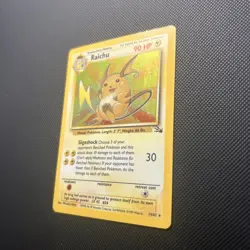 Pokemon - Raichu [1999 Wizards] #14/62 Holo Rare (LP) - Fossil Set - Image 3