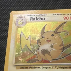 Pokemon - Raichu [1999 Wizards] #14/62 Holo Rare (LP) - Fossil Set - Image 4