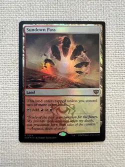 MTG Sundown Pass Foil R0264 Secrets of Strixhaven NM - Image 1