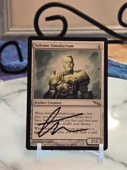 MTG Solemn Simulacrum Mirrodin Regular (ARTIST SIGNED) LP - Image 1