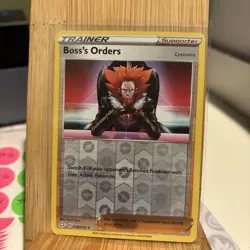 Boss's Orders Shining Fates 58/72 Reverse Holo Rare TCG Pokemon 058/072 - Image 1