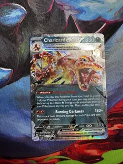 Pokemon TCG Charizard ex 054/091 SV: Paldean Fates Holo - Image 1