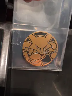 Pokemon Gold Alakazam Mini Coin From 151 Chinese - Image 1