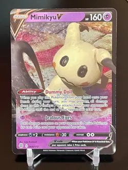 Pokemon Mimikyu V 068/172 Brilliant Stars Ultra Rare Holo NM - Image 1