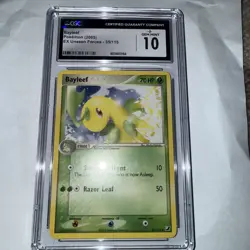 Pokemon TCG Bayleef EX Unseen Forces #35 CGC 10 Gem Mint - Image 1