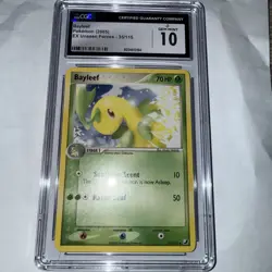 Pokemon TCG Bayleef EX Unseen Forces #35 CGC 10 Gem Mint - Image 3