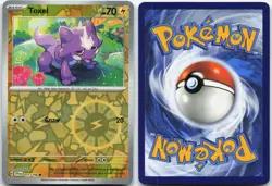 TOXEL 071/198 COMMON SCARLET & VIOLET POKEMON REVERSE HOLO NM - Image 3