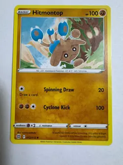 Hitmontop 072/172 Uncommon Brilliant Stars Pokemon Near Mint - Image 1