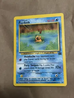 Pokemon Psyduck BLACK STAR 20 - WOTC PROMO - 2000 NM - Image 2