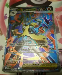 English Mega Lucario ex 160/132 Ultra Rare Full Art Pokemon Mega Evolution NM! - Image 1