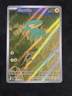 Pokemon TCG Electrike 196/182 Illustration Rare Holo Sv10: Destined Rivals - Image 1