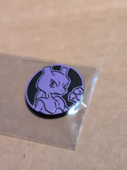 Pokemon Purple Mewtwo Mini Coin From 151 Chinese - Image 1