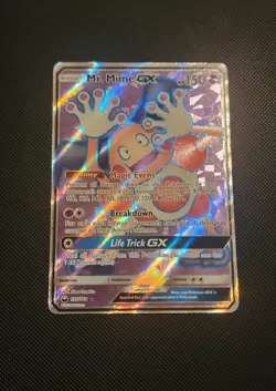 Pokemon TCG Mr. Mime GX S&M: Celestial Storm 156/168 Full Art Holo Foil Rare NM+ - Image 1