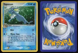 Vaporeon 6/17 Holo Rare POP Series 3 Pokemon English LP - Image 3