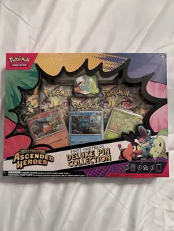 Pokemon TCG Mega Evolution—Ascended Heroes First Partners Pin Box Chikorita - Image 1