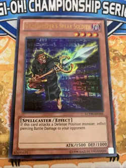 Yugioh Gravekeeper's Spear Soldier LCYW-EN185 NM - Image 1