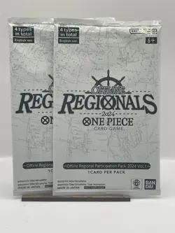 One Piece 2x Offline Regionals 2024 Participation Pack Vol.1 *SEALED**SHIPS NOW* - Image 1