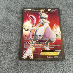 Pokemon Mewtwo EX TCG Full Art Ultra Rare Card Breakthrough 158/162 - Image 2