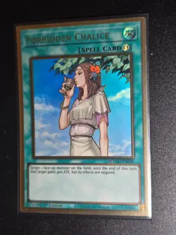 Forbidden Chalice MAGO-EN048 Gold Rare 1st Edition YuGiOh Card - Image 1