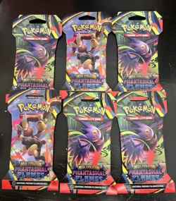 Pokemon TCG: Mega Evolution-Phantasmal Flames Sleeved Booster Pack (10 Cards) - Image 1