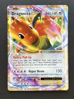 Pokemon Dragonite EX Ultra Rare Holo Card XY 72/108 MP - Image 1