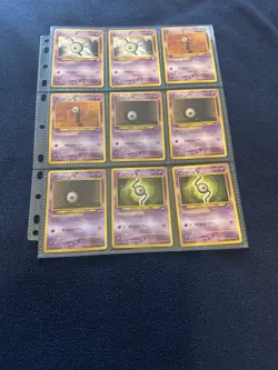 Vintage Japanese Pokemon Card Lot - 23 Diff Unown - Neo Discovery 2 - Image 5