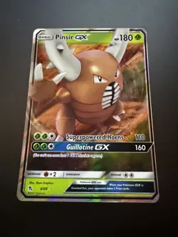 Pokemon Pinsir GX TCG Holo Card 6/68 Ultra Rare Hidden Fates - Image 1