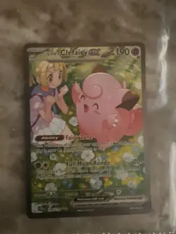 Pokemon TCG Lillie's Clefairy EX Journey Together Sir Card 184/159 NM Condition - Image 1