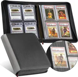 PREZA the Original Slab Binder Graded Card Storage Holds 32 Graded Slabs BLACK - Image 1