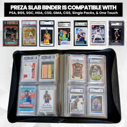PREZA the Original Slab Binder Graded Card Storage Holds 32 Graded Slabs BLACK - Image 3