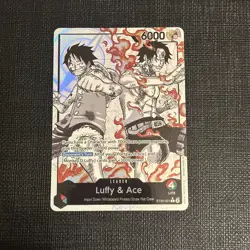 ST30-001 Luffy & Ace leader AA (Parallel) One Piece Card Game ENGLISH - Image 1