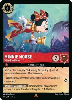 Minnie Mouse - Wide-Eyed Diver - NM - Rise of the Floodborn 114 - Image 1